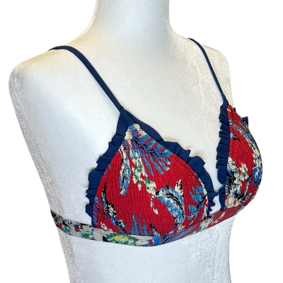 Diane von Furstenberg - “Cheeky Ruffle Bikini” High-Waist - Est Size XS/0, Red - Picture 9 of 16